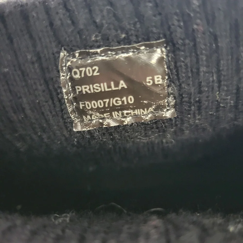 Coach Prisilla Black Quilted Patent Leather Snow Boots Womens 5 Luxury Gorpcore